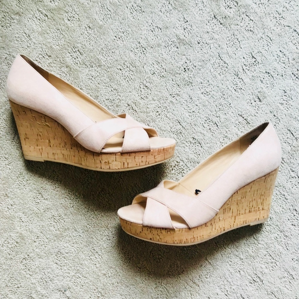 Faux Suede Wedges